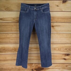 Riders by Lee Straight Jeans Womens Size 14 Blue Cotton Blend Mid Rise